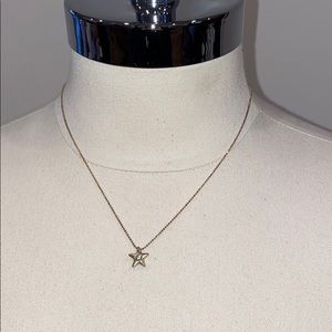 Gold star necklace